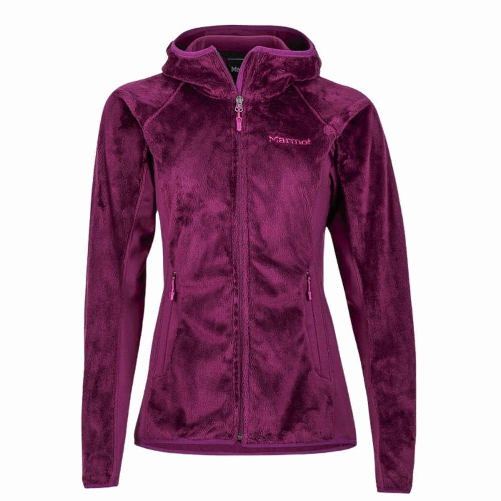 Marmot Women’s Plush Full‑Zip Jacket in Deep Magenta